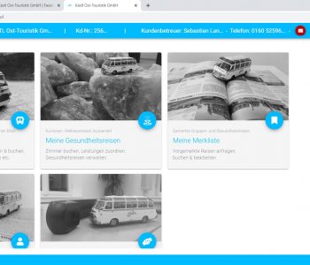 Referenzen und Projekte: Kästl Ost-Touristik Backend