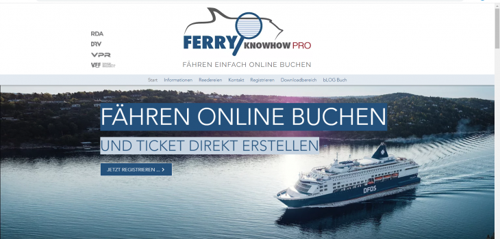 Referenzen und Projekte: FerryKnowHow PRO Website
